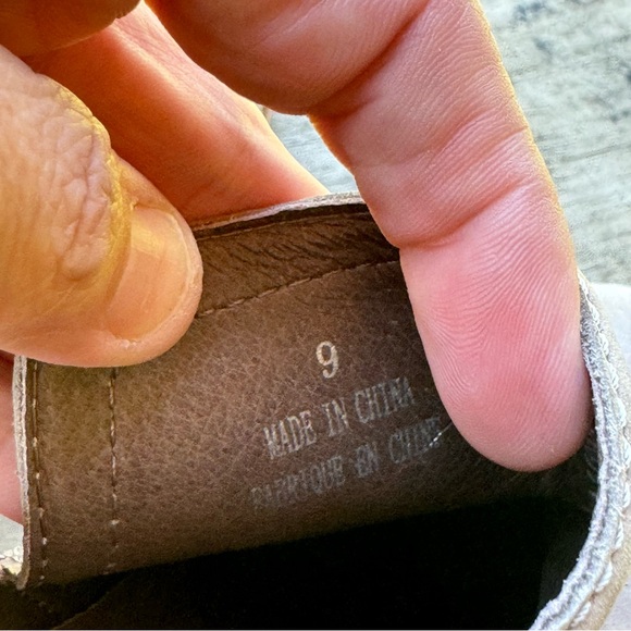 Jeffrey Campbell gray leather Rosalee western pull on ankle Booties size 9 - Picture 6 of 7